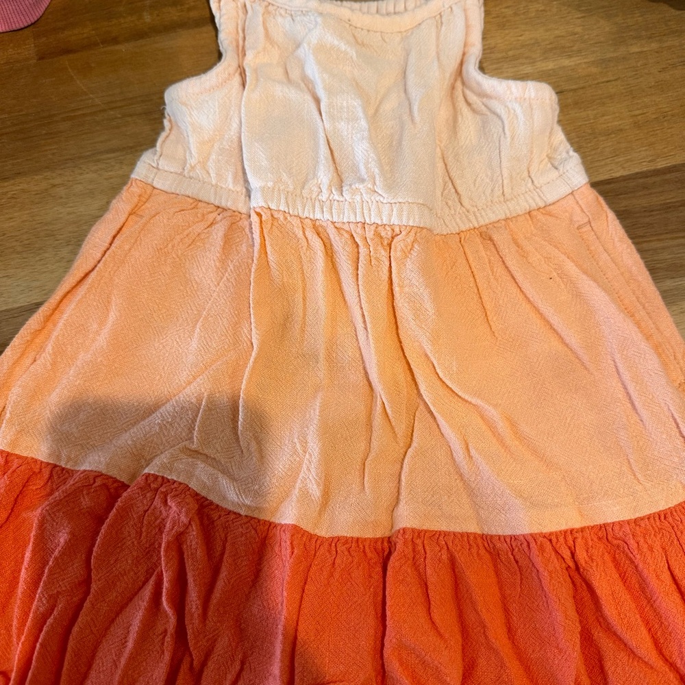 Orange Ombre Kids Dress